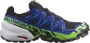 Chaussures Trail Salomon Spikecross 6 Gore-Tex Noir/Bleu/Vert Unisexe