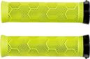 Ein Paar Bontrager XR Trail Elite Recycled Plastic Grips Volt Gelb