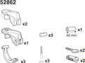 Thule 52862 Kit adaptateur SquareBar pour FreeRide