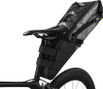 Sacoche de selle étanche 10 L  noire et grise.