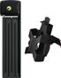 Faltbares Bügelschloss Abus Bordo Lite 6055K/85 Schwarz + SR-Halterung (Sattel Royal)