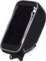 Sacoche de guidon avec support pour téléphone portable vélo noir
