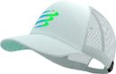 Cappellino Compressport Trucker bianco/blu/verde
