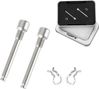 2er-Set Toopre M4 Titanlegierung TC4 Bremsattelschrauben mit Sicherungsringen Silber Shimano-kompatibel
