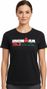 T-Shirt Manches Courtes Ironman 70.3 Aix Courtes En Provence Noir Femme
