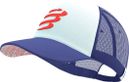 Cappellino Compressport Trucker blu/bianco/rosso