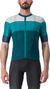 Maglia Castelli Sezione a manica corta Verde/Blu turchese