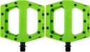 Paar DMR V11 Flat Pedalen Groen