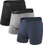 Boxers Saxx Daytripper Noir Gris Bleu Homme (Lot de 3)