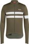 Maillot longues Rapha Brevet Jersey Kaki/Blanc Homme