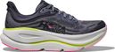 Hoka Bondi 9 Grey/Rose Women's Running Shoes