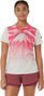 Camiseta de trail Asics Fujitrail Elite Graphic blanca/roja para mujer
