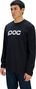 T-Shirt Manches Longues Poc Noir Homme