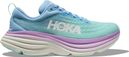 Chaussures de Running Hoka Femme Bondi 8 Large D Bleu Violet
