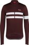 Maglia a maniche lunghe Rapha Brevet Jersey Marrone/Bianco Uomo
