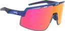 Lunettes AZR Speed RX Crystal bleu verni/Ecran hydrophobe rouge 