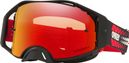 Oakley Airbrake MX Goggle Mat Zwart Rood Prizm Torch Iridium / Ref: OO7046-B8