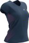 Compressport Performance Damen Kurzarmtrikot Blau/Pink