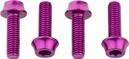 Wolf Tooth Water Bottle Cage Bolts (x4) M5x15 mm Purple