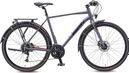 Monty Rock Shimano Altus 9V 700mm Stadsfiets Zilver / Oranje 2022