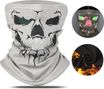 Cachecou Réfléchissant Couvrecou Polaire Coupe Vent Balaclava Gris