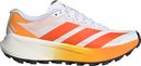 adidas Terrex Agravic 4 Trail Running Shoes, White/Orange, Women's