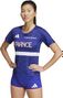 Kurzarmtrikot adidas Performance Adizero Team France Blau Damen