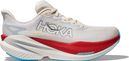 Hoka Mach X 3 Running Shoes White/Red Men's
