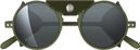 Izipizi Glacier Sunglasses in Khaki with Silver Mirrored Lenses