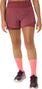 Pantalones cortos Asics Fujitrail Elite rojos para mujer