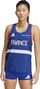Débardeur adidas Adizero Team France Bleu Femme
