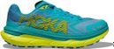 Hoka Tecton X 2 Blue Green Yellow Women's Trail Running Shoes