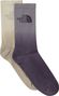 The North Face Everyday Dip-Dye Socks in Gray/Beige (2 Pairs)