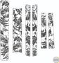 Kit protezione telaio Slicy Custom Ferns grigio/bianco lucido