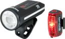 Pair of Sigma AURA 70 / HIRO 30 Front and Rear Lights, Black