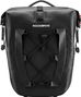 Sacoche de vélo étanche  pliable pour porte-bagages arrière - Noir