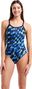 Maillot de Bain Arena Aqua Gleam Dos Lightdrop Bleu/Vert Femme