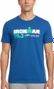 T-Shirt Manches Courtes Ironman 70.3 Vichy Bleu Royal Homme