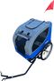 Remorque pour chien - pliable - Deluxe Gris - Max 30 kg