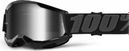100% STRATA 2 Kids Goggle | Black | Silver Mirror Lenses
