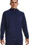 Under Armour Sudadera con cremallera azul marino para hombre