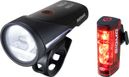 Ein Paar Sigma Link AURA 100 / HIRO 50-Leuchten in Schwarz