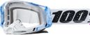 100% RACECRAFT 2 Maske | Mixos Blau | Klare Gläser