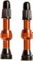 Pair of Stan's NoTubes Universal Presta 44mm Orange Valves