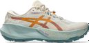 Asics Trabuco 14 Women's Trail Running Shoes - Beige/Blue