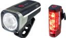 Pair of Sigma Link AURA 120 / HIRO 50 Front and Rear Lights, Black