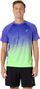 Asics Road Fade Kurzarm-Trikot Violett/Grün Herren