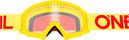 Oneal B-10 Solide Jugendbrille Gelb Rot Rahmen Klare Linse