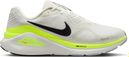 Nike Structure 26 Running Shoes, White/Green, Men's