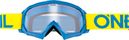Oneal B-10 Solide Jugendbrille Blau Gelb Rahmen Klare Linse